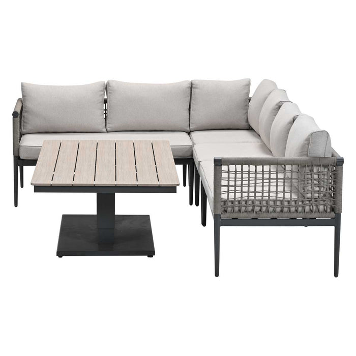 Garden Impressions Burela lounge dining set 5-delig links - taupe