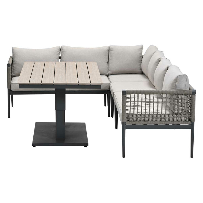 Garden Impressions Burela lounge dining set 5-delig links - taupe