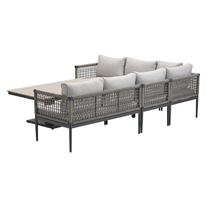Garden Impressions Burela lounge dining set 5-delig links - taupe