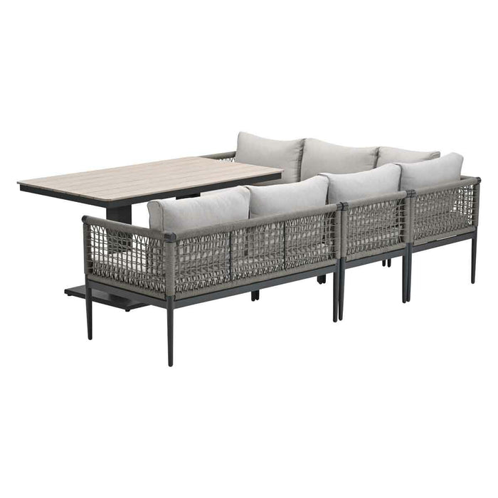 Garden Impressions Burela lounge dining set 5-delig links - taupe