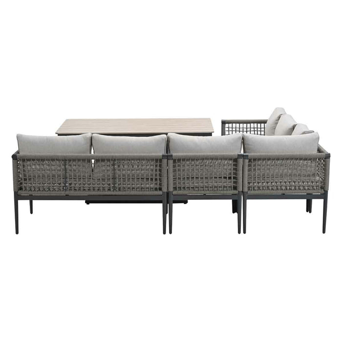 Garden Impressions Burela lounge dining set 5-delig links - taupe