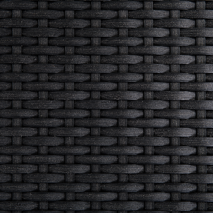 Beliani-MALETTO|GROSSETO-Tuinset 4-zits-Zwart-Aluminium|Rotan|Glas