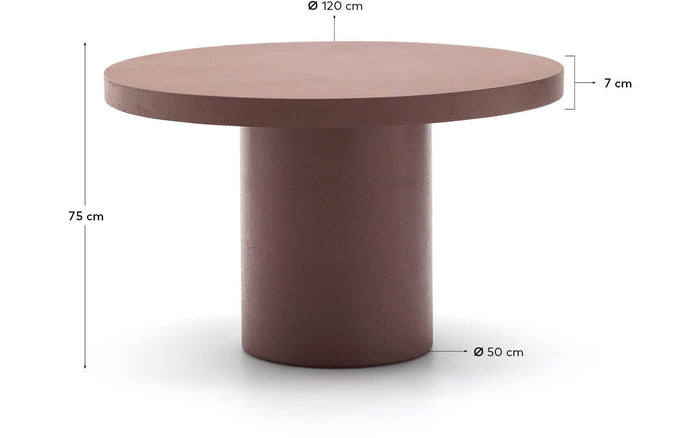 Tuintafel Aiguablava, Tuintafel rond Ø 120 cm