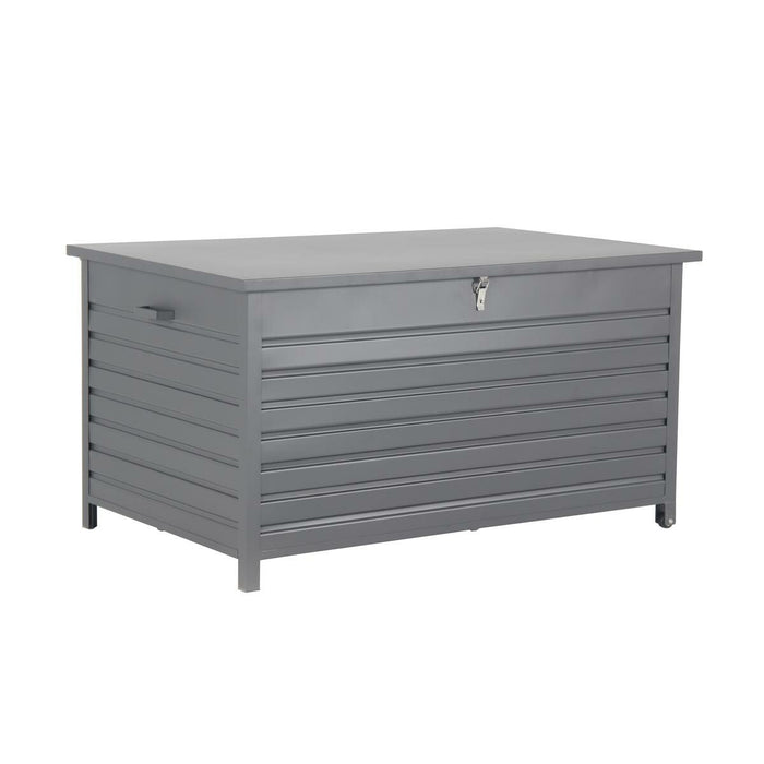 Cambridge kussenbox - aluminium -  141x73 cm - carbon black