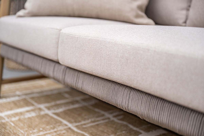 Meteor loungeset - 4-dlg. acaciahout met white wash - sand