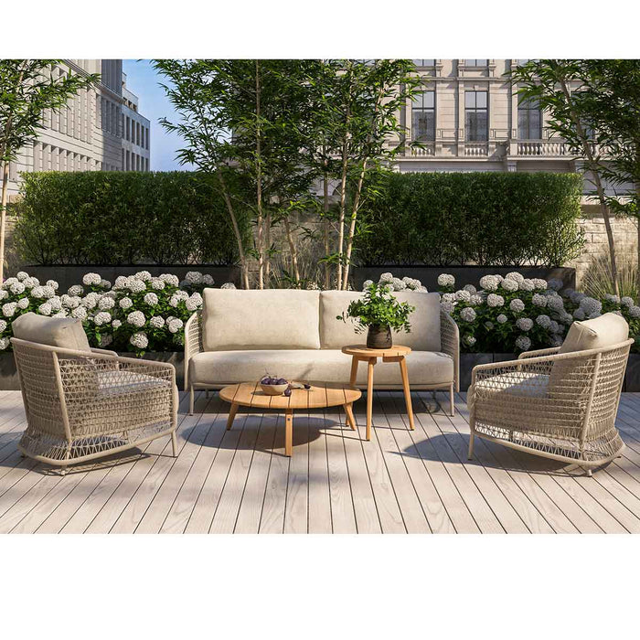 4 Seasons Outdoor Puccini loungeset 3-delig - latte