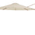 Platinum Challenger Zweefparasol T2 premium - 3,5 m. rond Champagne teak