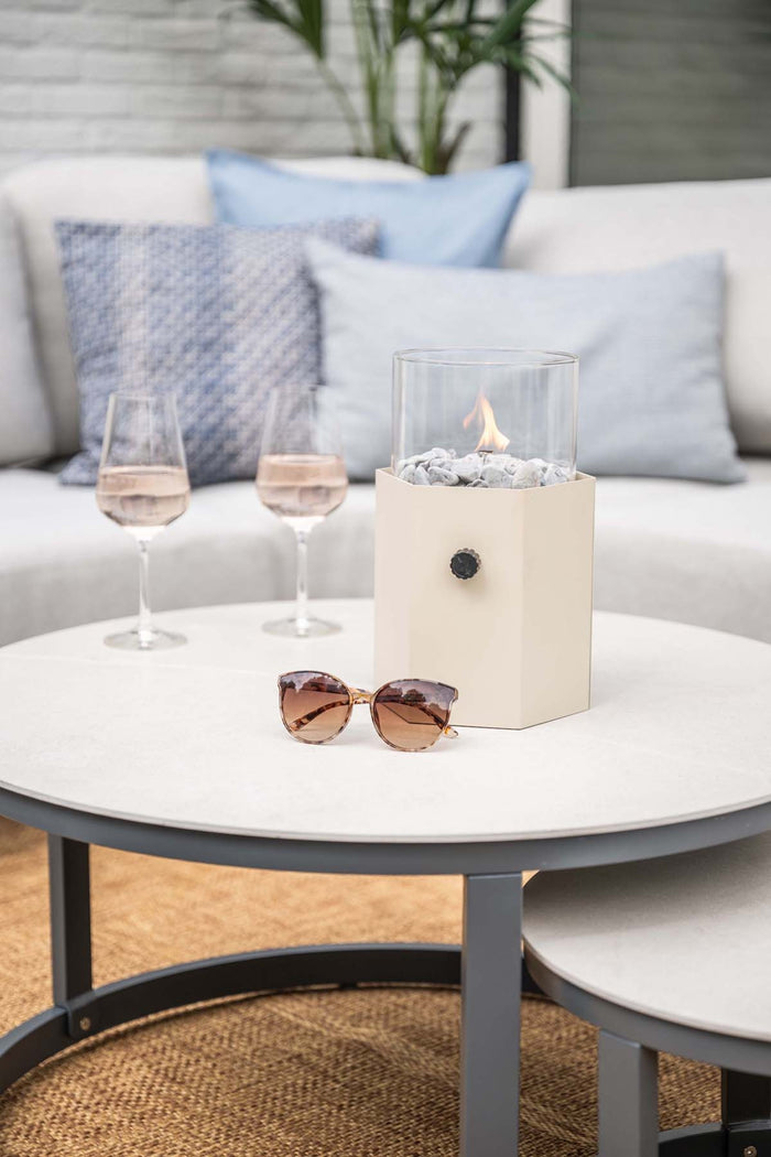 Montea lounge hoekset -5-dlg - carbon black - valley sand