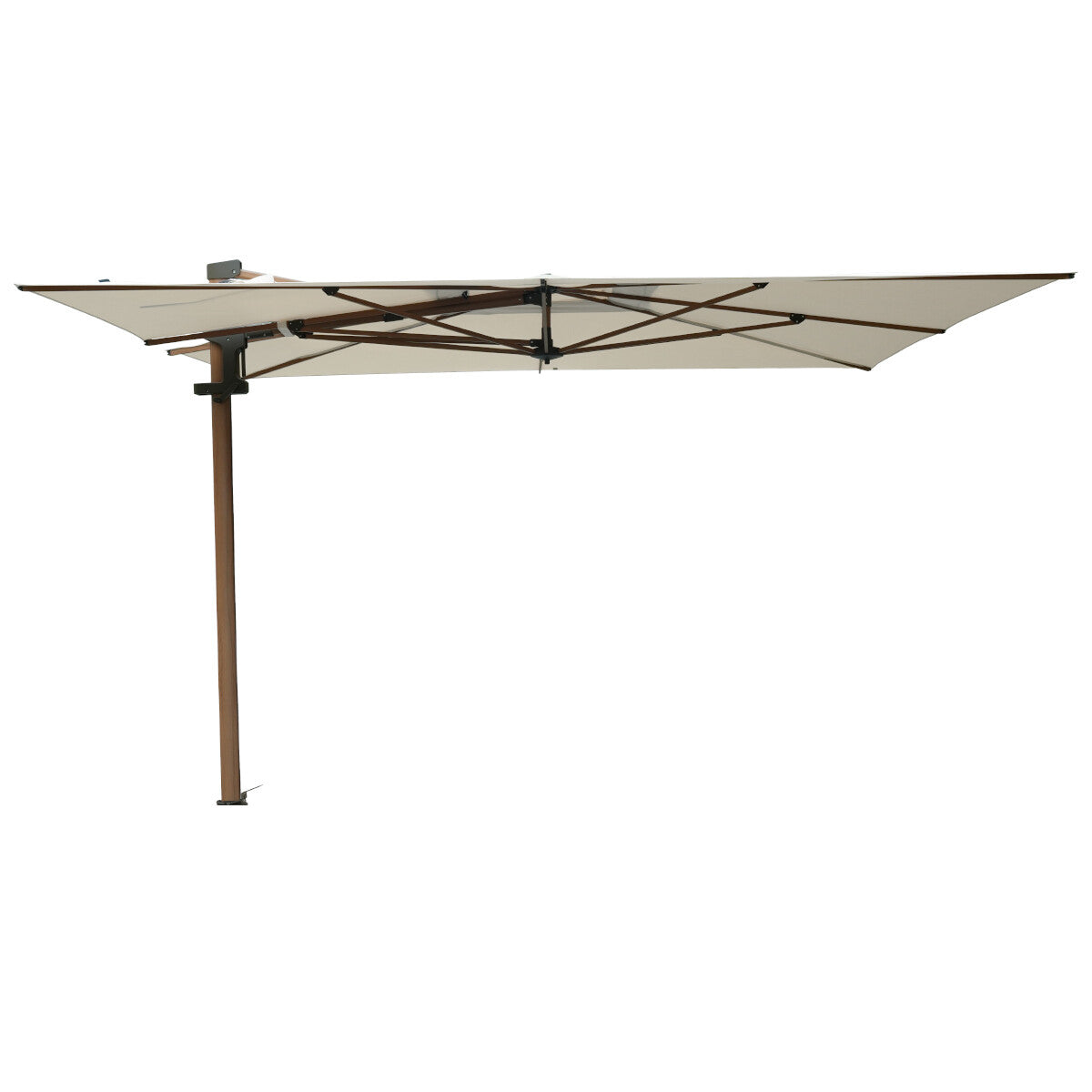 Madison Braga zweefparasol 355x300 cm - mellow champagne olefin