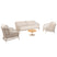 4 Seasons Outdoor Puccini loungeset 4-delig - latte