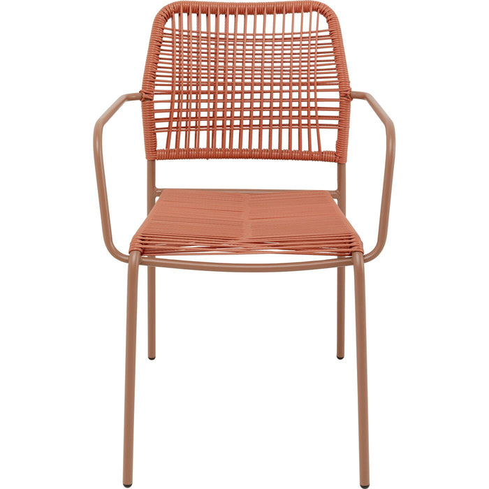 Kare Design Madagascar tuinstoel armleuningen - rood