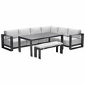 Garden Impressions Malakka lounge dining set 6-delig - valley sand