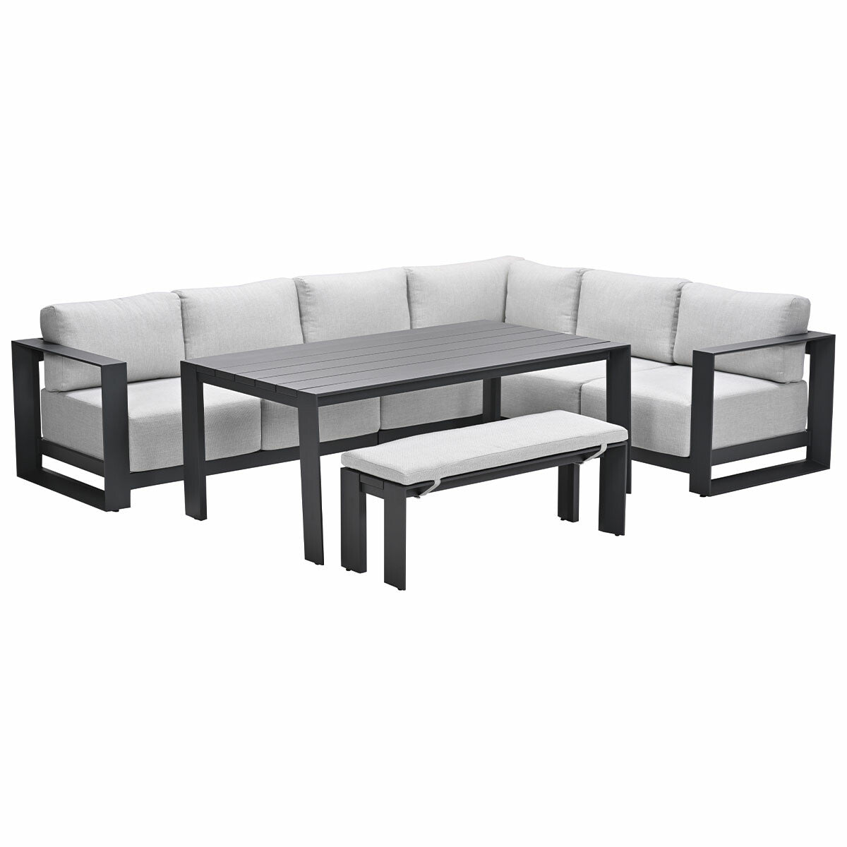 Garden Impressions Malakka lounge dining set 6-delig - valley sand