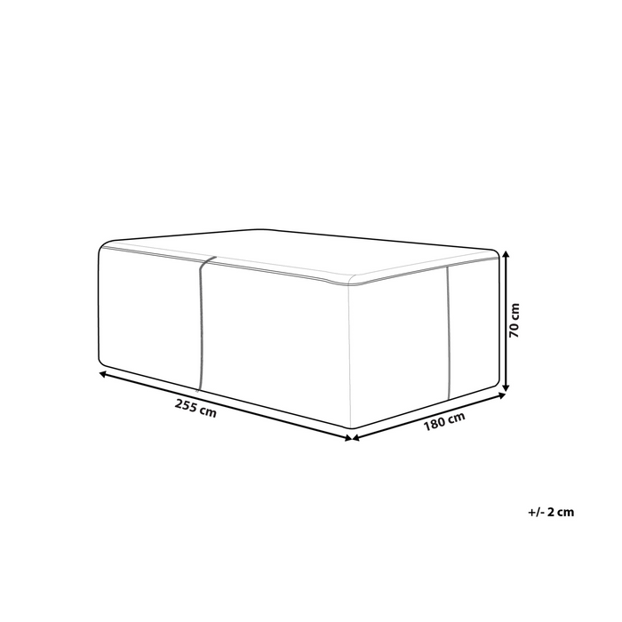 Beliani - CHUVA - Beschermhoes - Zwart - 255 x 180 x 70 cm - Polyester