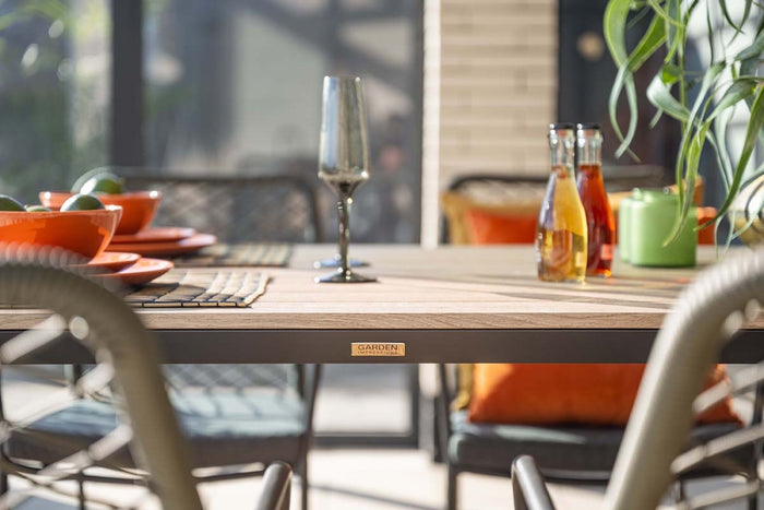 5-delige tuinset Dido tuinstoelen zachtgroen - Vigo tafel