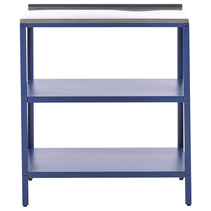 Beliani - VILAMA - Buitenkeuken eiland - Blauw - 80x50x92 cm - Staal