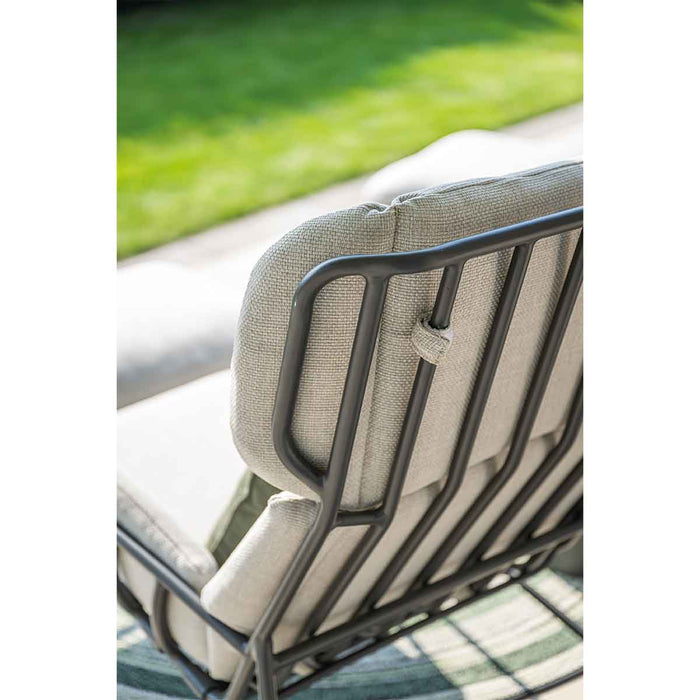 Garden Impressions Fresno loungestoelen donker grijs -Mati bijzettafel