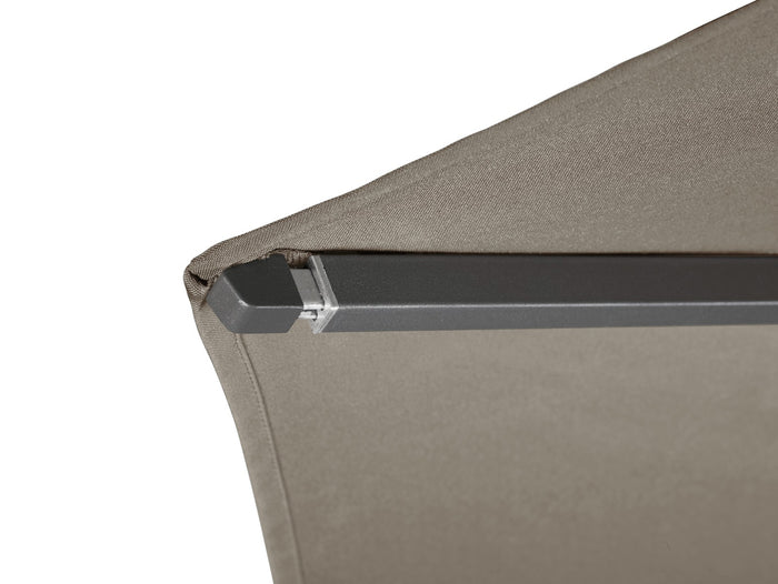 Platinum Riva stokparasol 3 m. rond - Teak Antraciet