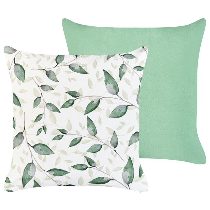 Beliani - FLYLEAF - Tuinkussen set van 2 - Groen - Polyester