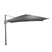 Hawaii Big Pole parasol - 350x350 cm - arctic grey - donker grijs