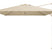 Platinum Challenger Zweefparasol T1 Premium 4x3 m. - Champagne - Sandstone