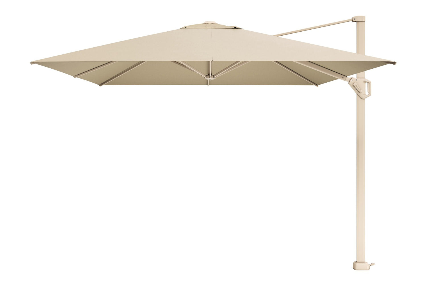 Platinum Challenger Zweefparasol T1 Premium 4x3 m. - Champagne - Sandstone