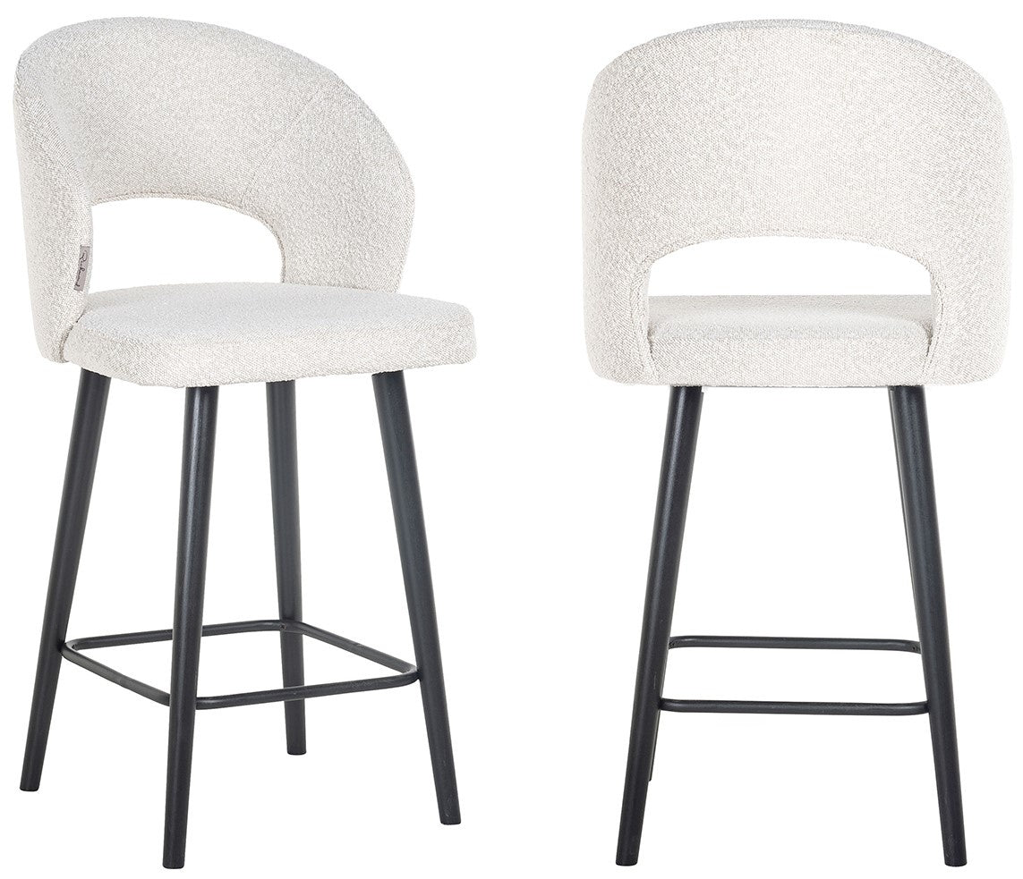 Richmond Interiors Savoy Counterstoel Wit Bouclé