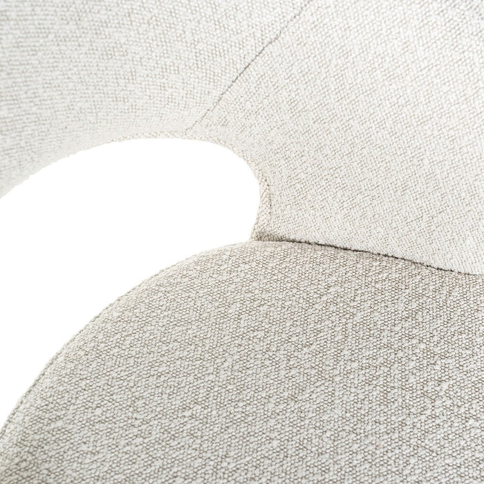 Richmond Interiors Savoy Counterstoel Wit Bouclé