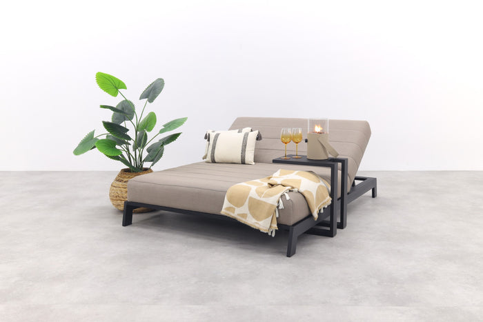 VDG Mexico 2-persoons ligbed + bijzettafel - Sunbrella|Taupe