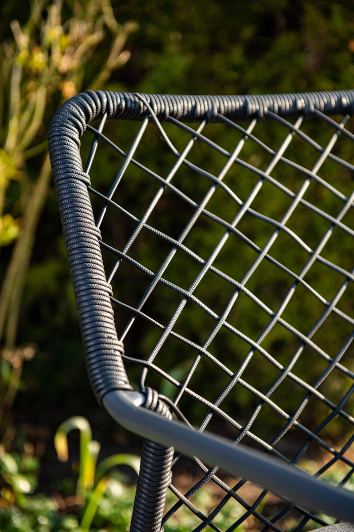 4-persoons tuinset - 4 Dido stoelen zwart - Rimini tafel