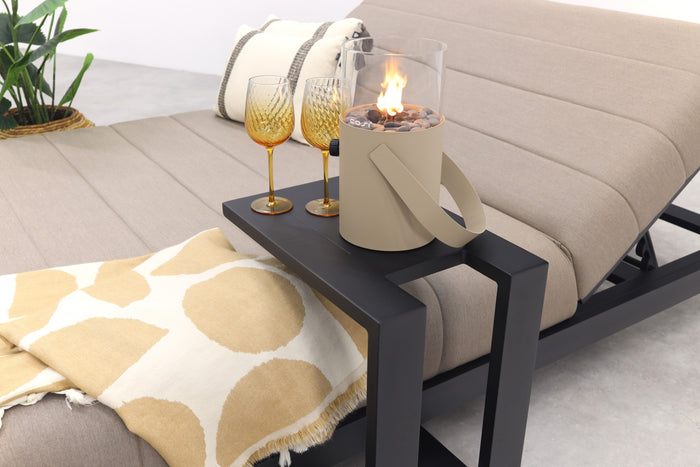 VDG Mexico 2-persoons ligbed + bijzettafel - Sunbrella|Taupe