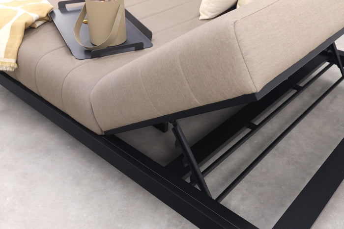 VDG Mexico 2-persoons ligbed + bijzettafel - Sunbrella|Taupe
