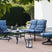Beliani - MESTRINO - Loungeset 4-zits - Blauw - Staal