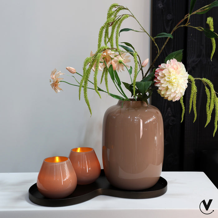 Vase The World - Villeta S bronze L45 x B24 x H2 cm