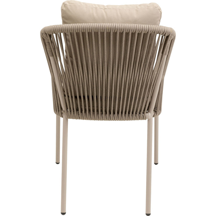 Tuinstoel met armleuningen Cyprus beige Kare Design