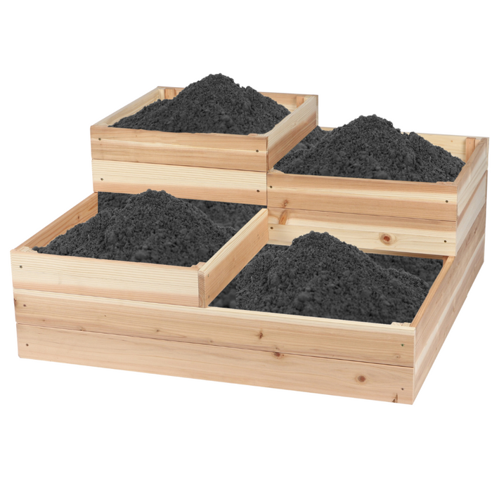 HIXA Moestuin Kweekbak Plantenbak Verhoogd voor Zaden & Planten 80x...
