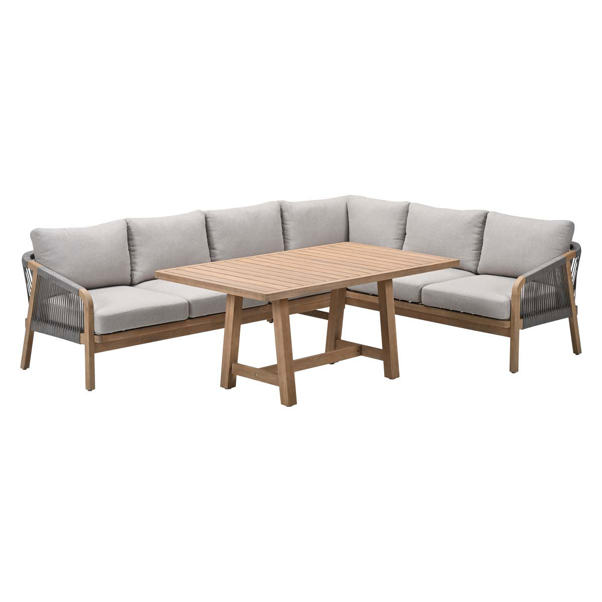 Garden Impressions Alora lounge dining set 3-delig rechts - grey sand