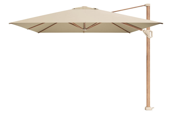 Platinum Challenger Zweefparasol T1 Premium 4x3 m. - Champagne - Teak