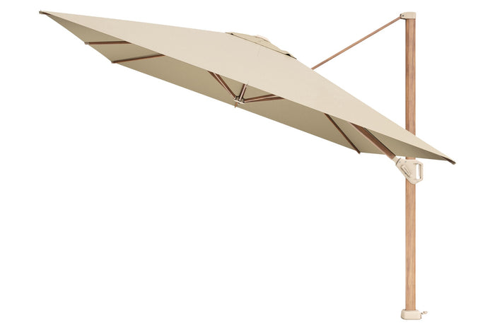 Platinum Challenger Zweefparasol T1 Premium 4x3 m. - Champagne - Teak