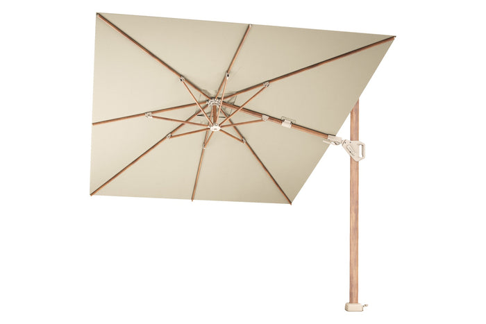 Platinum Challenger T2 zweefparasol premium - 3,5x2,6 m. - Champagne teak