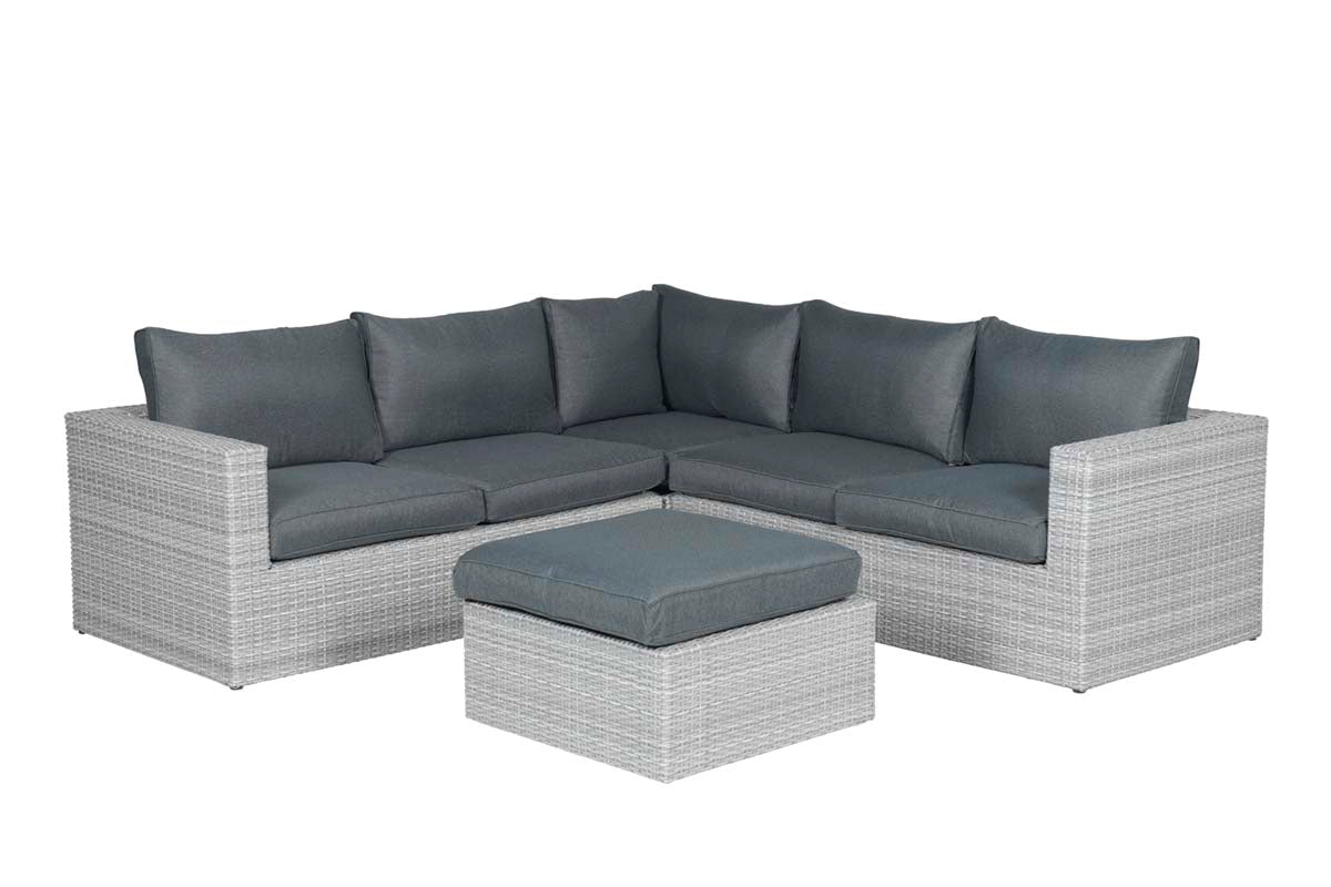 Orangebird loungeset - 4-delig- vintage grey - 2-half - reflex black