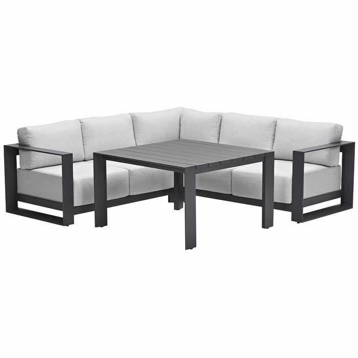Garden Impressions Malakka lounge dining set 4-delig - valley sand