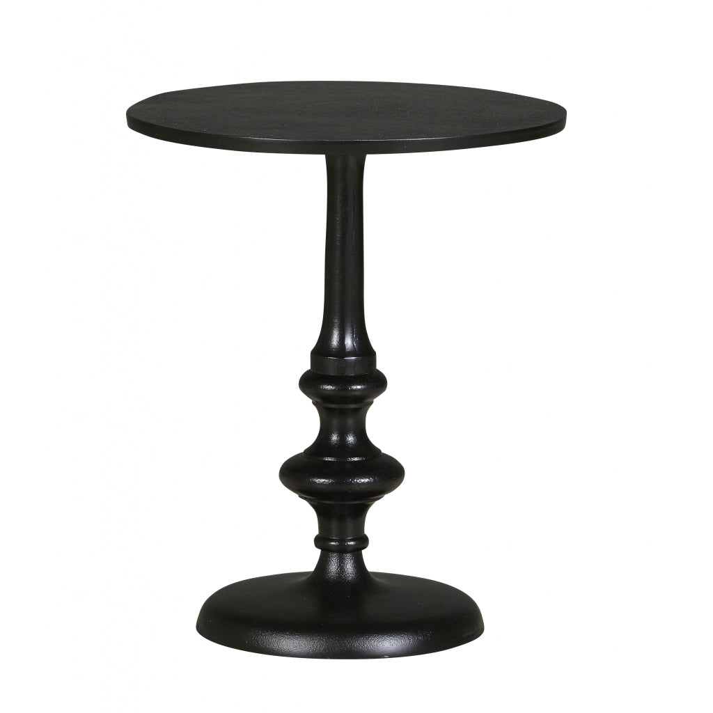 Bijzettafel Hedel - Zwart - Metaal - 39x48x39cm (BxHxD)