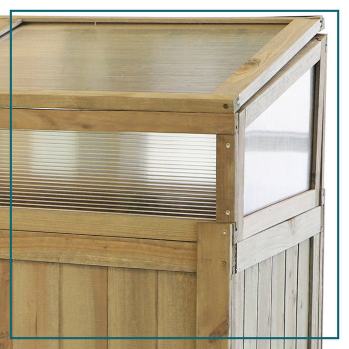 HIXA Kweekbak op poten Moestuin met Deksel voor Zaden & Planten 120...