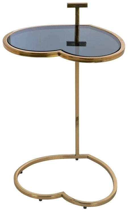 Richmond Interiors Love Hartvormig Bijzettafel Glas | Goud