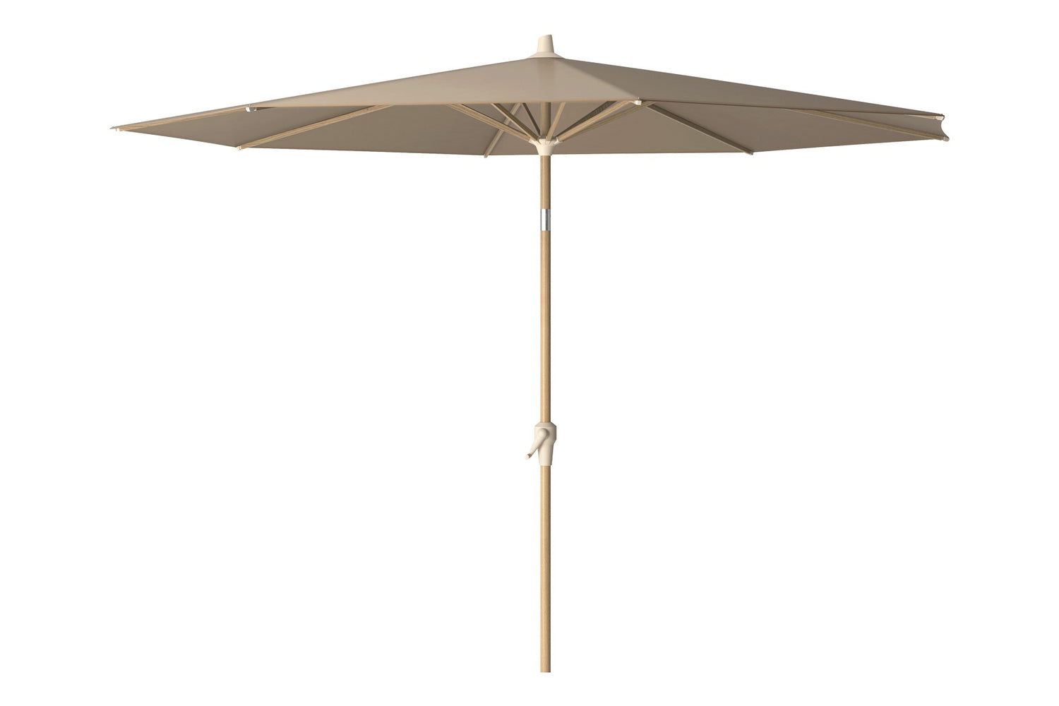 Platinum Riva stokparasol 3 m. rond - Teak Taupe