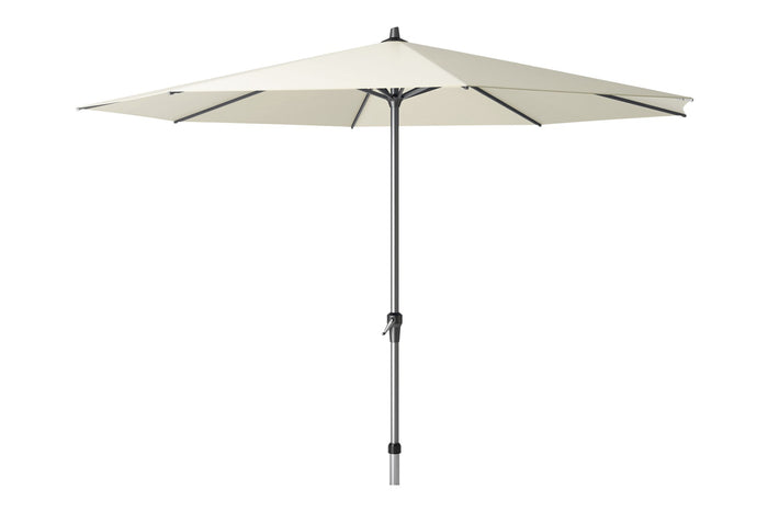 Platinum Riva stokparasol 3.5 m. rond - Ecru met voet en hoes