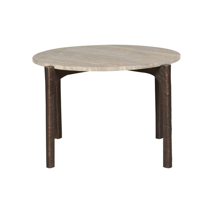 Salontafel (set Van 2) Mora - Beige|Bruin - Marmer|steen