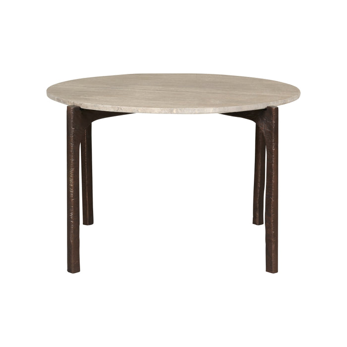 Salontafel (set Van 2) Mora - Beige|Bruin - Marmer|steen