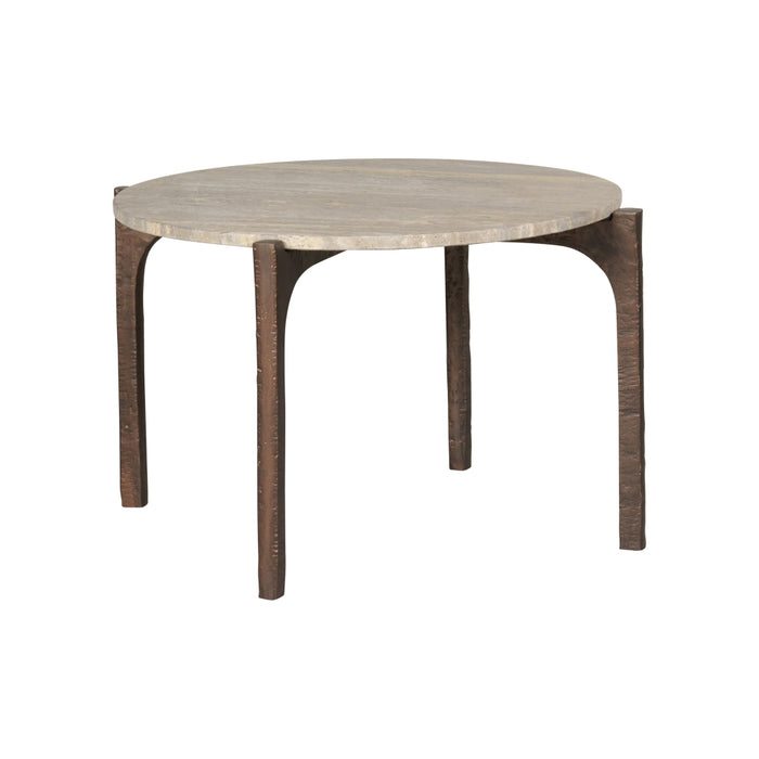 Salontafel (set Van 2) Mora - Beige|Bruin - Marmer|steen